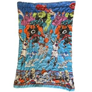Warner Bros Space Jam Comforter Twin Blue 1996 Vintage Tune Squad Michael Jordan